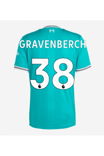 Liverpool Ryan Gravenberch #38 Jalkapallovaatteet Kolmaspaita 2025-26 Lyhythihainen Liverpool Ryan Gravenberch #38 Jalkapallovaatteet Kolmaspaita 2025-26 Lyhythihainen
